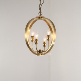 Fine Brass 4 Light Chandelier