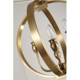 Fine Brass 4 Light Chandelier