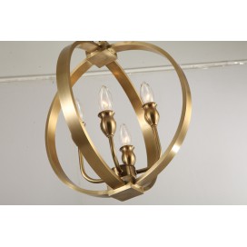 Fine Brass 4 Light Chandelier