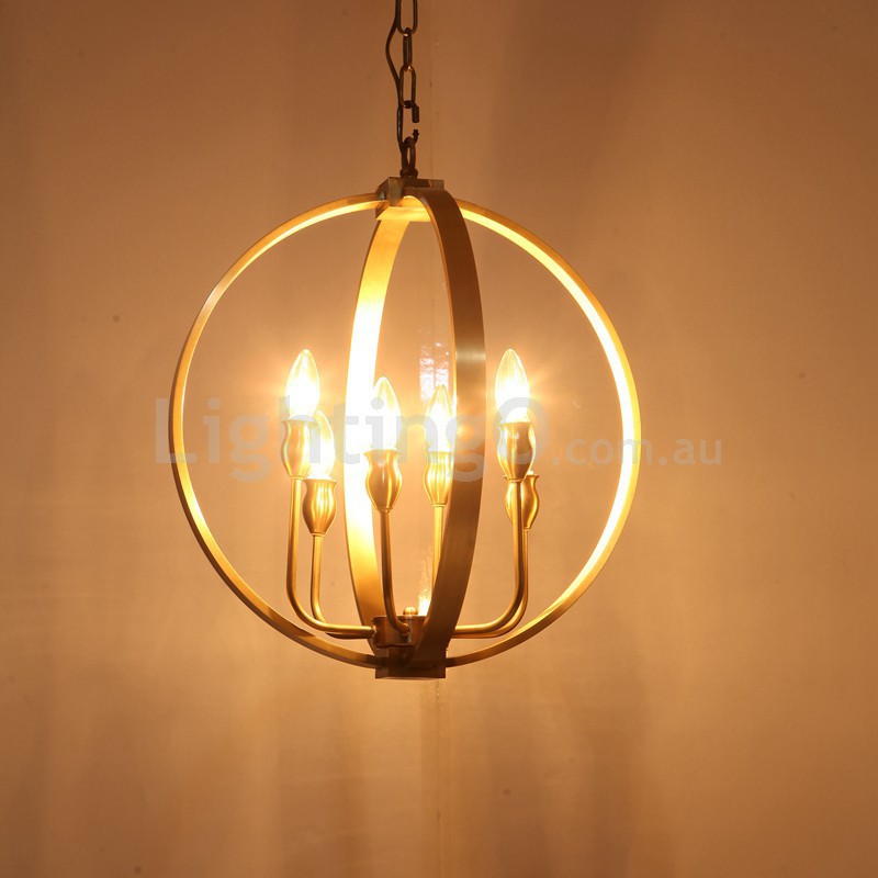 6 on sale globe chandelier