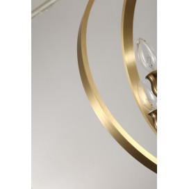 Fine Brass 6 Light Chandelier