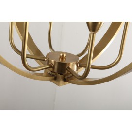 Fine Brass 6 Light Chandelier