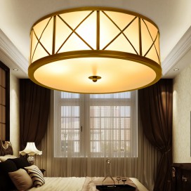 Fine Brass 3 Light Flush Mount Ceiling Light