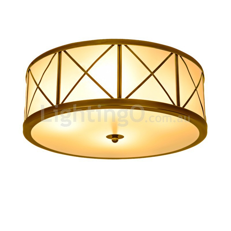 Fine Brass Flush Mount Ceiling Light LightingO Australia