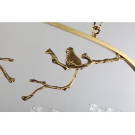 Fine Brass 4 Light Chandelier