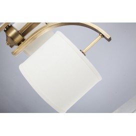 Fine Brass 3 Light Chandelier with Fabric Shades