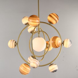 Fine Brass 13 Light Chandelier