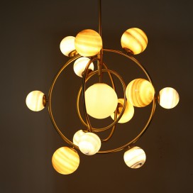 Fine Brass 13 Light Chandelier