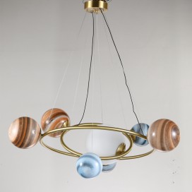 Fine Brass 7 Light Chandelier