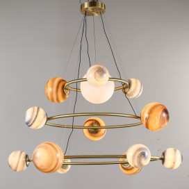 Fine Brass 13 Light Chandelier