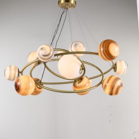 Fine Brass 13 Light Chandelier