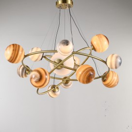 Fine Brass 13 Light Chandelier