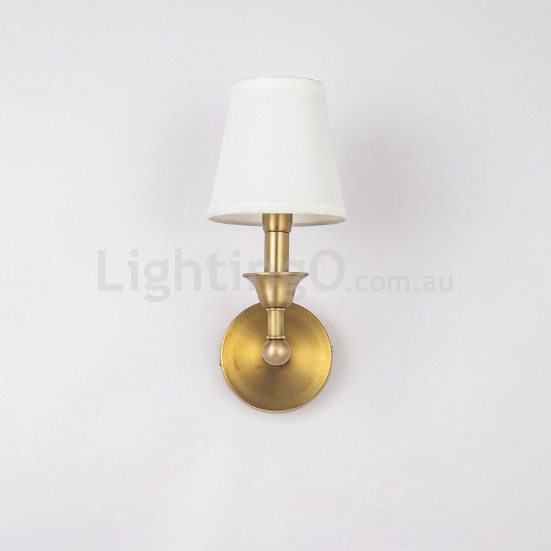 Fabric shop shade sconce