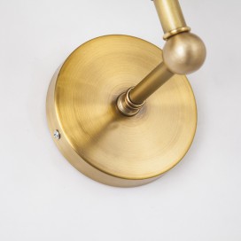 Fine Brass 1 Light Wall Sconce with Fabric Shade