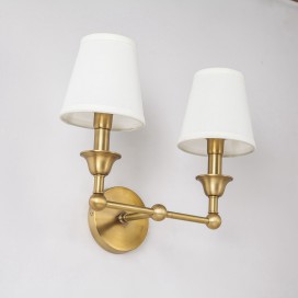 Fine Brass 2 Light Wall Sconce