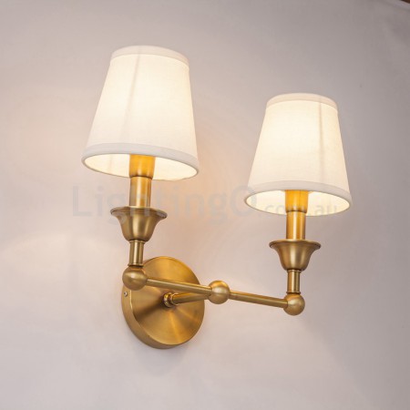 Fine Brass 2 Light Wall Sconce