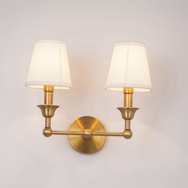 Fine Brass 2 Light Wall Sconce