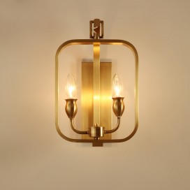 Fine Brass 2 Light Candle Style Wall Sconce