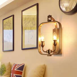 Fine Brass 2 Light Candle Style Wall Sconce