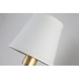 Fine Brass 1 Light Wall Sconce with Fabric Shade