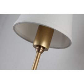 Fine Brass 1 Light Wall Sconce with Fabric Shade