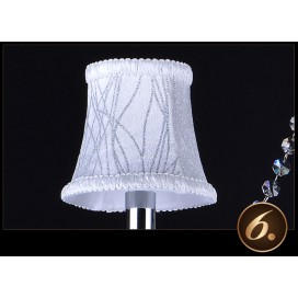 12 Light (8+4) 2 Tiers White Candle Style Crystal Chandelier