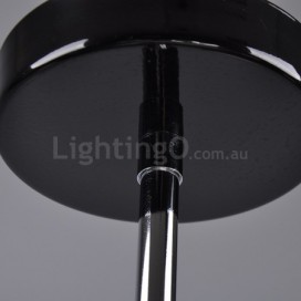 Black Retro Vintage Metal 8 Light Single Tier Chandelier