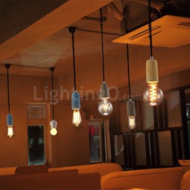 1 Light Rustic / Lodge Cement Pendant Light Light