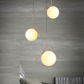 1 Light Modern/ Contemporary Pendant Light with Glass Shade Light