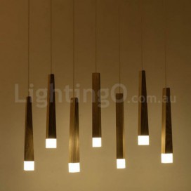 1 Light Modern/ Contemporary Wood Pendant Light