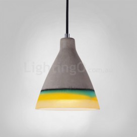 1 Light Vintage Cement Pendant Light