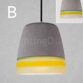 1 Light Vintage Cement Pendant Light