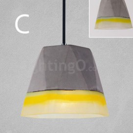 1 Light Vintage Cement Pendant Light