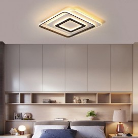 Modern Contemporary Square Aluminum Alloy Flush Mount Ceiling Light