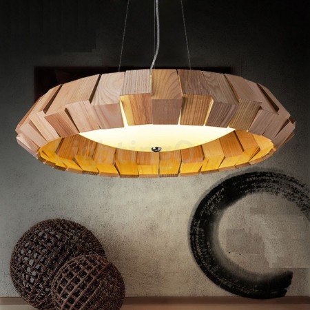 Modern/ Contemporary Wood Pendant Light