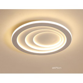 Round Modern Contemporary Stainless Steel Flush Mount Ceiling Light