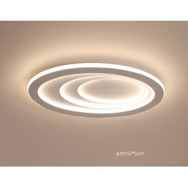 Oval Modern Contemporary Stainless Steel Flush Mount Ceiling Light
