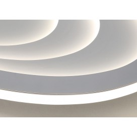 Oval Modern Contemporary Stainless Steel Flush Mount Ceiling Light