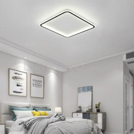 Square Modern Contemporary Rectangle Ultra-thin Aluminum Alloy Flush Mount Ceiling Light