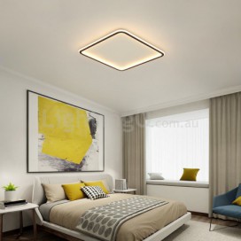 Square Modern Contemporary Rectangle Ultra-thin Aluminum Alloy Flush Mount Ceiling Light