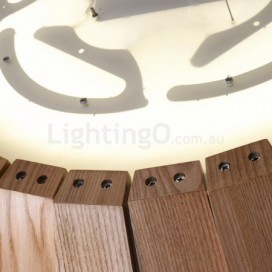 Modern/ Contemporary Wood Pendant Light