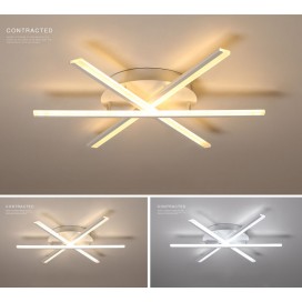 3 Light Modern Contemporary Aluminum Alloy Flush Mount Ceiling Light