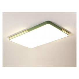 Modern Contemporary Rectangle Stainless Steel Flush Mount Ceiling Light