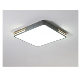 Modern Contemporary Square Stainless Steel Flush Mount Ceiling Light