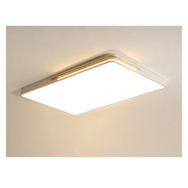 Modern Contemporary Square Stainless Steel Flush Mount Ceiling Light