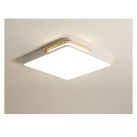 Modern Contemporary Square Stainless Steel Flush Mount Ceiling Light