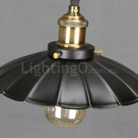 Black Metal Vintage Pendant Light