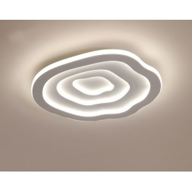 Modern Contemporary Flower Stainless Steel Flush Mount Ceiling Light