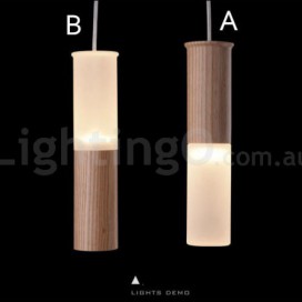 Modern/ Contemporary One Light Wooden Pendant Light