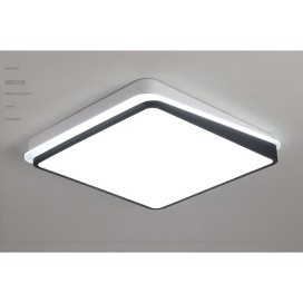 Modern Contemporary Square Stainless Steel Flush Mount Ceiling Light